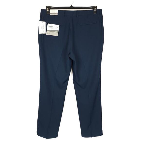 Perry Ellis Portfolio Men's Slim-Fit Stretch Golf Pants Navy Solid 38x32 NWT - Picture 3 of 4